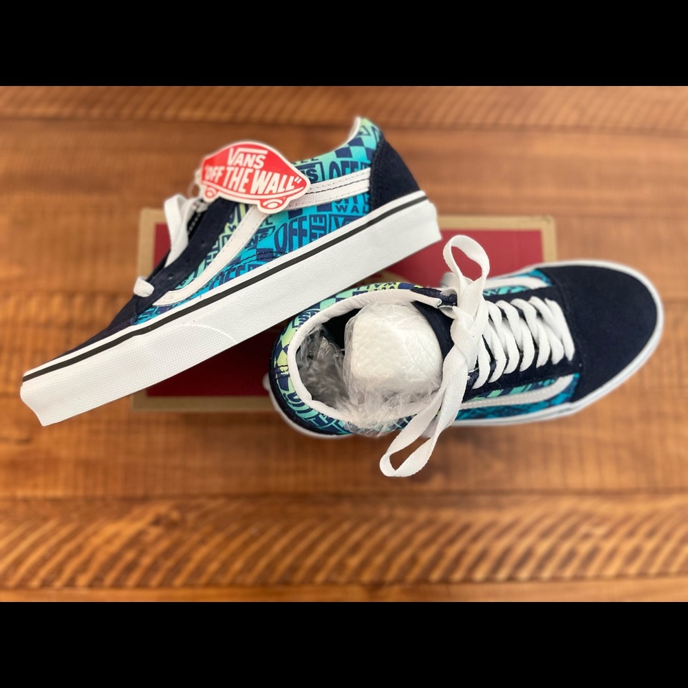 Vans Old Skool (Logo Flame) Parisian Night/ True White - Picture 4 of 6